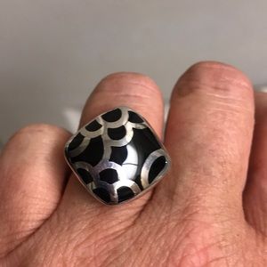 Sterling Silver and Black Onyx ring